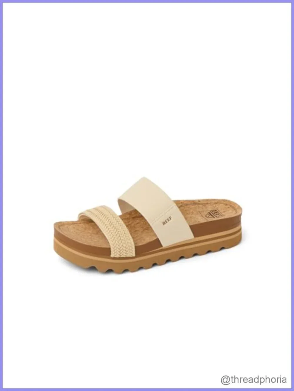 Womens Platform Slide Sandals Faux Leather Arch Support Cushion Footbed Casual